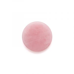 Pedra frisada redonda Quartzo rosa