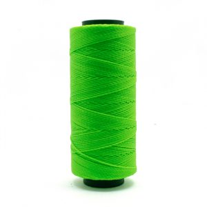 Linha encerada verde fluorescente