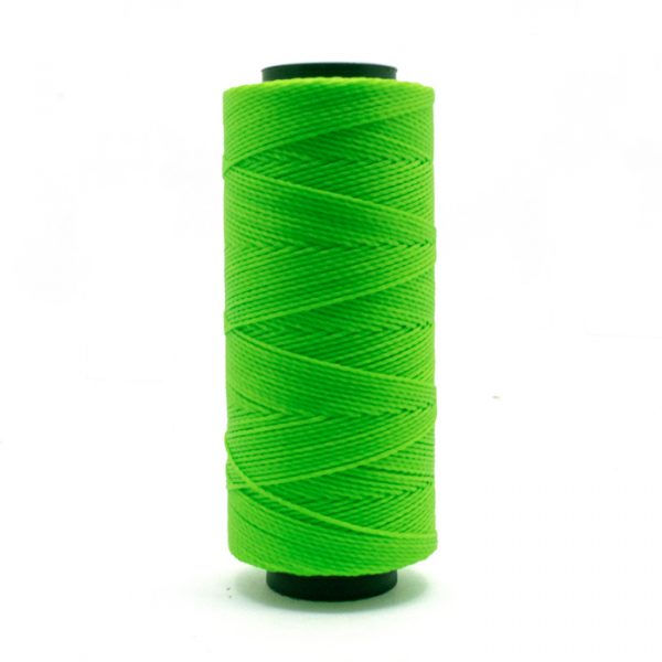 Linha encerada verde fluorescente