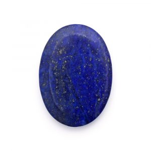 pedra frisada oval lapis lazuli