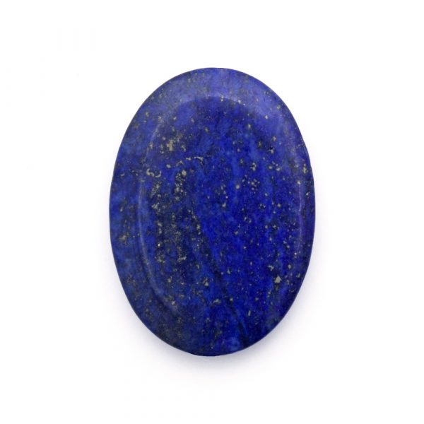 pedra frisada oval lapis lazuli