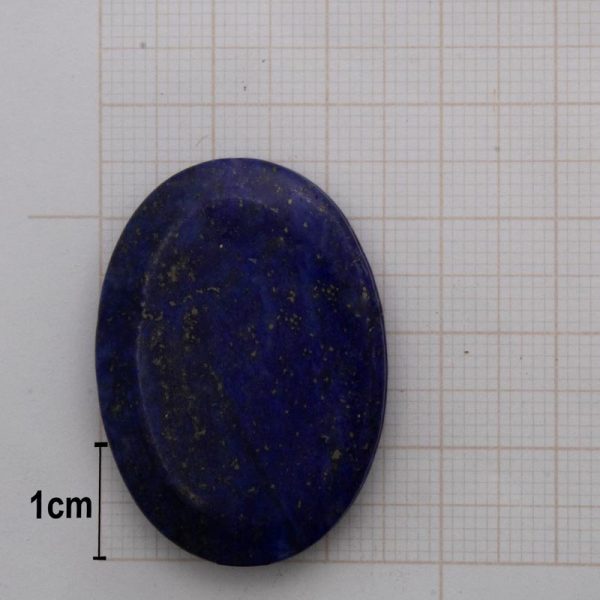 Pedra frisada oval Lápis Lazúli - Image 2