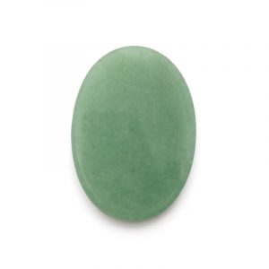 Pedra frisada oval  Quartzo Verde