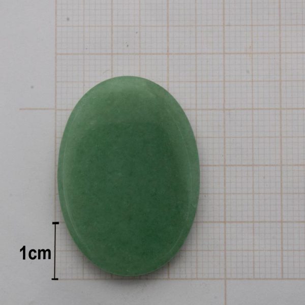 Pedra frisada oval  Quartzo Verde - Image 2