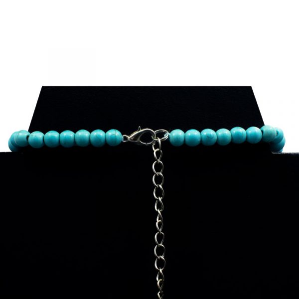 Colar de bola Howlita azul - Image 3