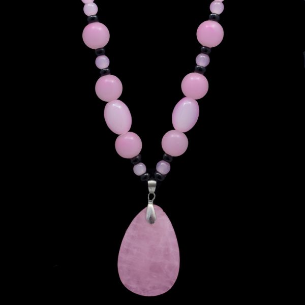 Colar com pingente Quartzo rosa - Image 2