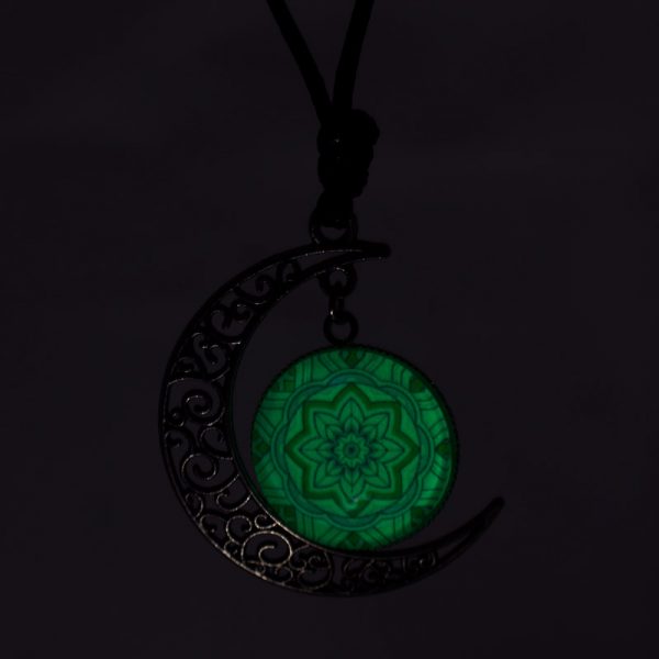 Colar regulável de lua e mandala fotoluminescente - Image 2