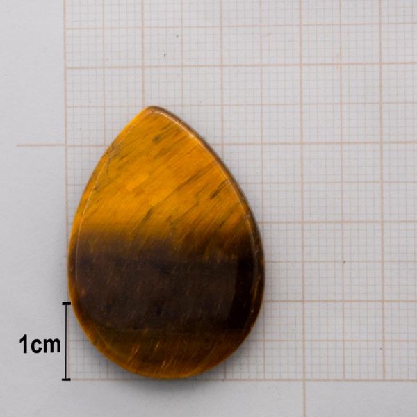 Pedra frisada gota Olho de Tigre - Image 2