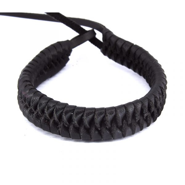 Pulseira de couro preto 01