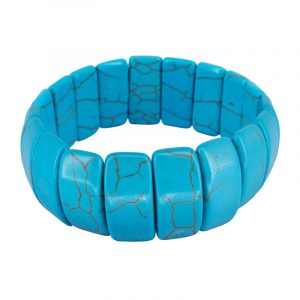 Pulseira de Howlita azul 02