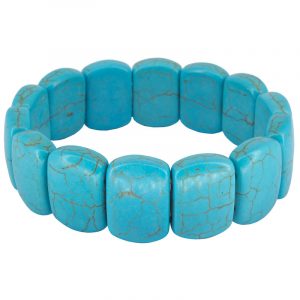 Pulseira de Howlita azul 01