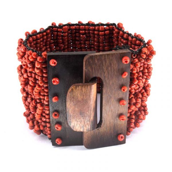 Pulseira de miçangas vermelhas - Image 2