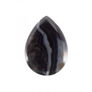 Pedra frisada gota Ágata preta