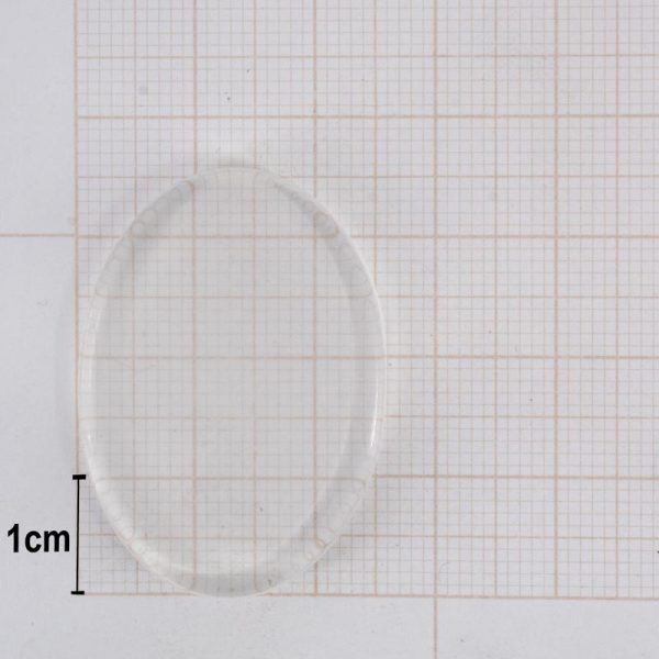 Pedra frisada oval Cristal - Image 2