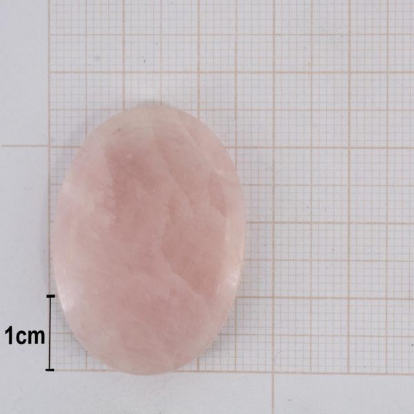 Pedra frisada oval Quartzo rosa - Image 2