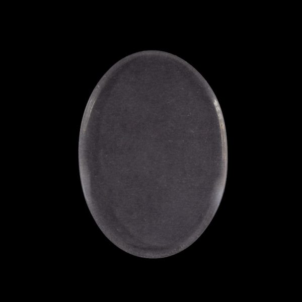 Pedra frisada oval Cristal