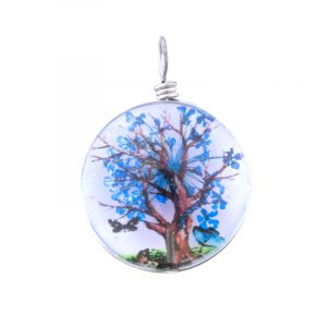 Pingente de Árvore da Vida Azul