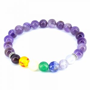 Pulseira 7 Chakras de Ametista