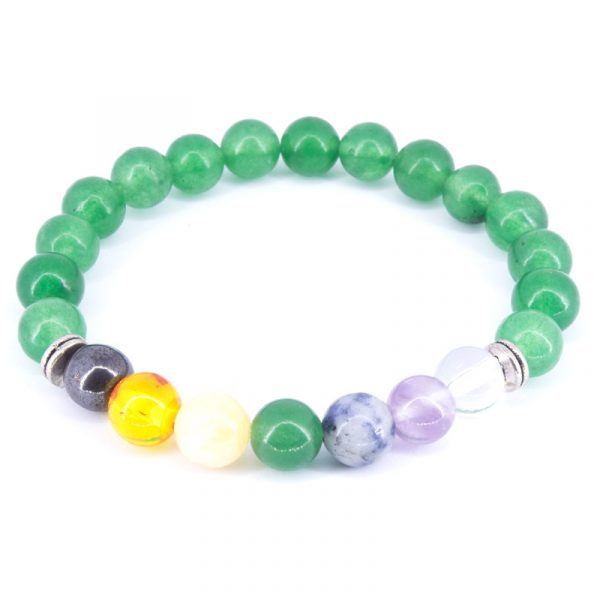 Pulseira 7Chakras de Quartzo verde