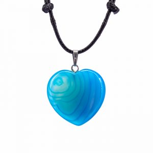 colar regulavel agata azul