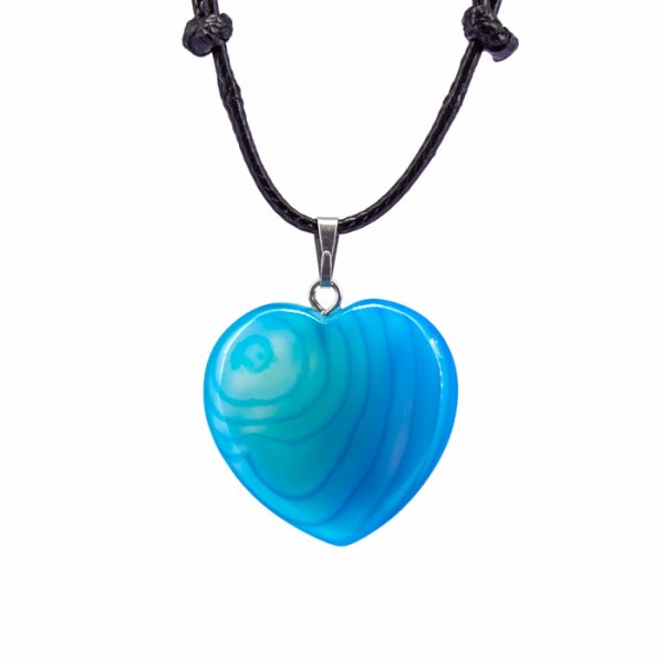 colar regulavel agata azul